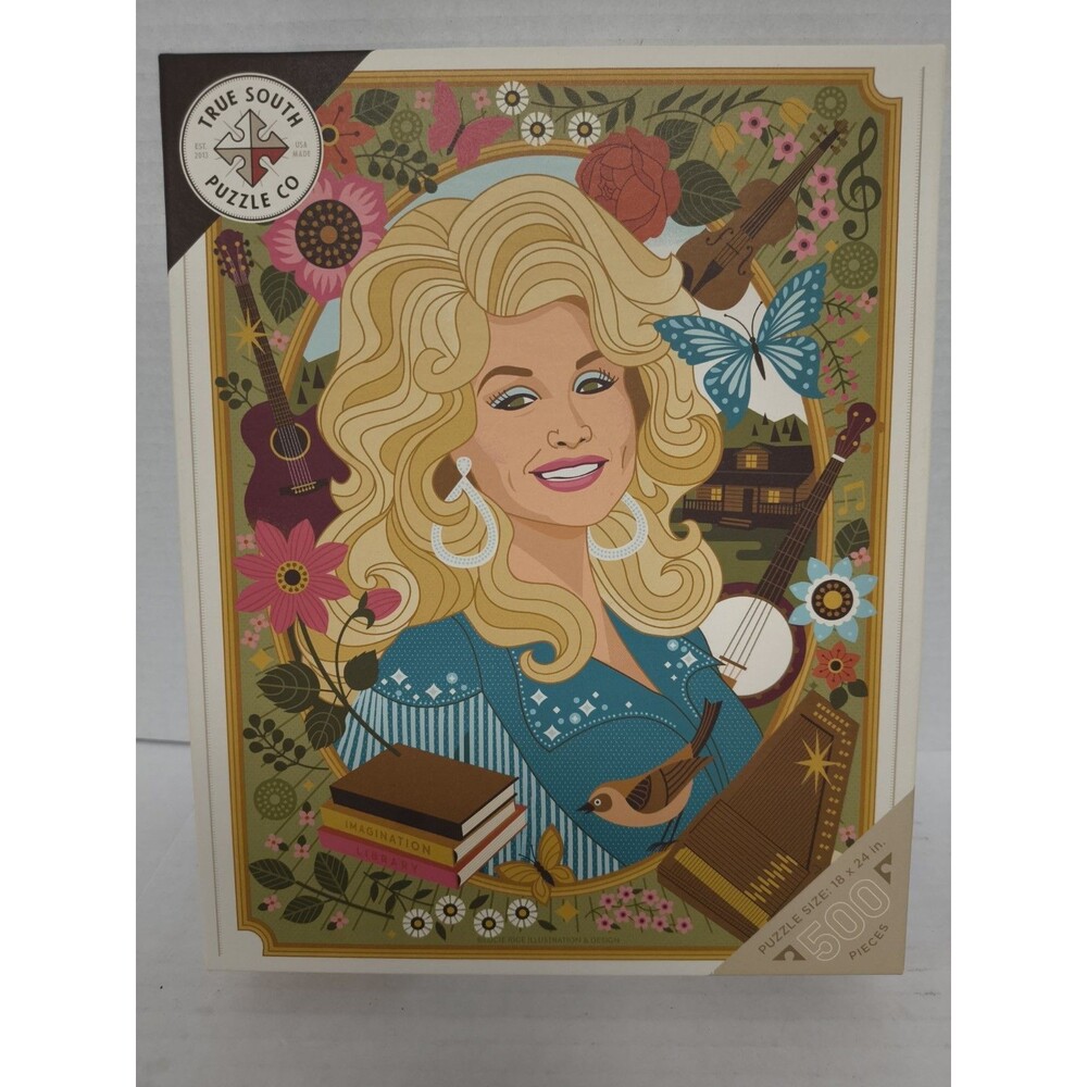 Dolly Parton Jigsaw Puzzle by True South 500 Piece Made In USA Dolly!